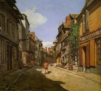 Claude Oscar Monet : Le Rue de La Bavolle at Honfleur